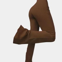 Broeken & Rokken Dames*Franca - Geribde uitlopende zomerbroek voor dames