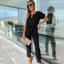 Jurken & Jumpsuits Dames*FRANCESCA - Modieuze zomerse jumpsuit