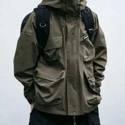 Jassen Heren*FRANZ - Praktisch Jas met Kap voor Heren