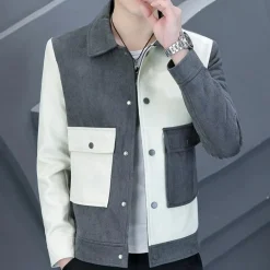 Jassen Heren*FRED - Elegante Zomerjas met Kleurcontrast voor Heren