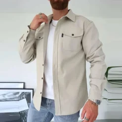 Jassen Heren*FRED - Stijlvol shirt met lange mouwen voor de zomer