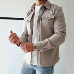 Jassen Heren*FRED - Stijlvol shirt met lange mouwen voor de zomer