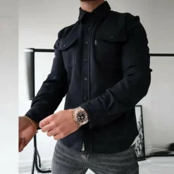 Jassen Heren*FRED - Stijlvol shirt met lange mouwen voor de zomer