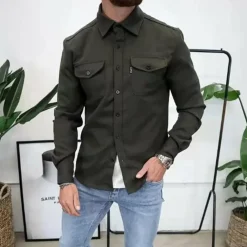 Jassen Heren*FRED - Stijlvol shirt met lange mouwen voor de zomer