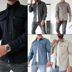 Jassen Heren*FRED - Stijlvol shirt met lange mouwen voor de zomer