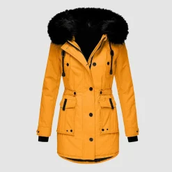 Jassen Dames*FRIEDA - Lange winterjas voor dames