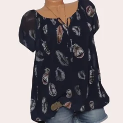 Blazers & Blouses Dames*Gemakkelijke en losvallende damesblouse voor de zomer