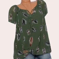 Blazers & Blouses Dames*Gemakkelijke en losvallende damesblouse voor de zomer