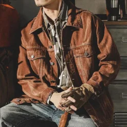 Jassen Heren*George - Stijlvol herenjack voor de zomer Bruin