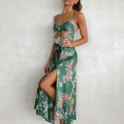 Jurken & Jumpsuits Dames*GEORGETTE - Elegante en stijlvolle zomerjurk Groen