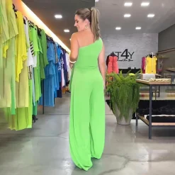 Jurken & Jumpsuits Dames*GEORGINA - Stijlvolle zomerse jumpsuit met één schouder