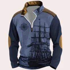 Truien & Vesten Heren*GERALD - Klassiek Zomers Sweatshirt voor Heren