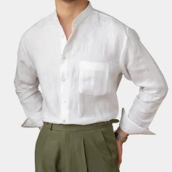 Shirts Heren*Gerardo - Trendy herenoverhemd met lange mouwen voor de zomer