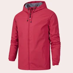 Jassen Heren*Gervais - Heren zomer windjack met capuchon