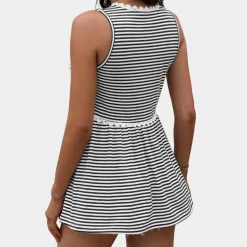 Topjes & Shirts Dames*Gestreepte gebreide zomertanktop voor dames