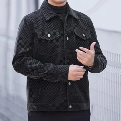 Jassen Heren*Ghita - Ontspannen Pasvorm Zomer Knoopjack voor Mannen