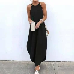 Jurken & Jumpsuits Dames*GIOVANNA - Stijlvolle zomerse casual jurk met riempjes