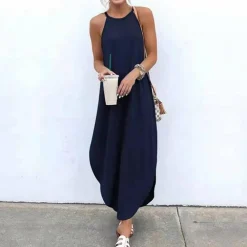 Jurken & Jumpsuits Dames*GIOVANNA - Stijlvolle zomerse casual jurk met riempjes