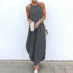 Jurken & Jumpsuits Dames*GIOVANNA - Stijlvolle zomerse casual jurk met riempjes