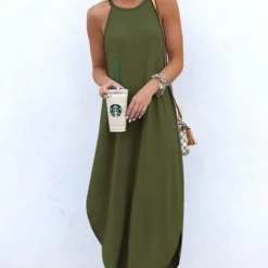 Jurken & Jumpsuits Dames*GIOVANNA - Stijlvolle zomerse casual jurk met riempjes