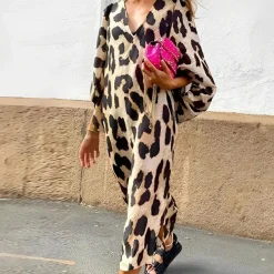 Jurken & Jumpsuits Dames*GIULIA - Zomerse jurk met Luipaardprint