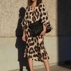 Jurken & Jumpsuits Dames*GIULIA - Zomerse jurk met Luipaardprint