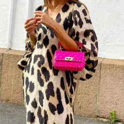 Jurken & Jumpsuits Dames*GIULIA - Zomerse jurk met Luipaardprint