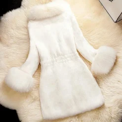 Jassen Dames*GIUSEPPINA - Luxe Pluizige Mantel voor Dames