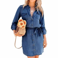 Jurken & Jumpsuits Dames*GLENDA - Comfortabel zomers minijurkje