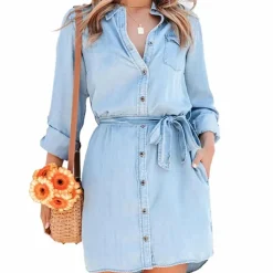 Jurken & Jumpsuits Dames*GLENDA - Comfortabel zomers minijurkje