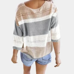 Truien & Vesten Dames*Grazina - Lichtgewicht zomerse trui voor dames Grijs