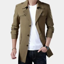 Jassen Heren*Gregorio - Klassieke Charme Zomerse Trenchcoat voor Heren