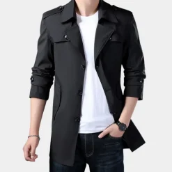 Jassen Heren*Gregorio - Klassieke Charme Zomerse Trenchcoat voor Heren