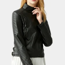 Jassen Dames*Gudrun - Stijlvolle Zomermotorjas voor Dames Zwart