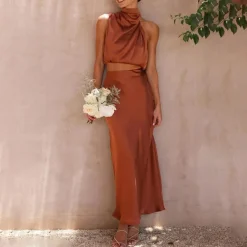 Sets Dames*GUILLAUME - Stijlvolle zomerse maxi rok set