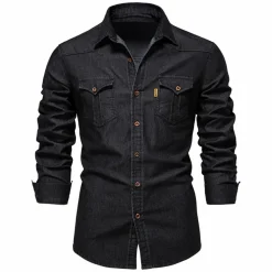 Shirts Heren*GUILLEM - Casual lange mouwen zomershirt