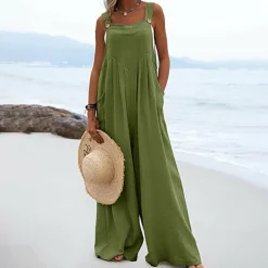 Jurken & Jumpsuits Dames*GUNVOR - Luchtige zomer jumpsuit