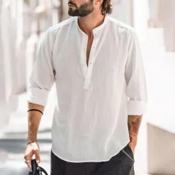 Shirts Heren*GUSTAVO - Casual zomer overhemd voor mannen