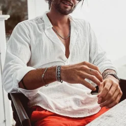 Shirts Heren*GUSTAVO - Casual zomer overhemd voor mannen