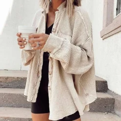 Truien & Vesten Dames*HADLY - Los ribgebreid zomer vest