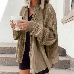 Truien & Vesten Dames*HADLY - Los ribgebreid zomer vest