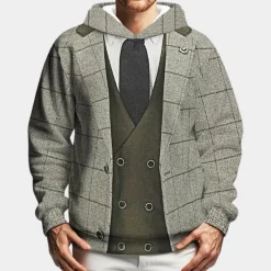 Truien & Vesten Heren*HADRIAN - Elegante Zomerse Trui voor Heren Grijs