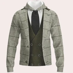 Truien & Vesten Heren*HADRIAN - Elegante Zomerse Trui voor Heren Grijs