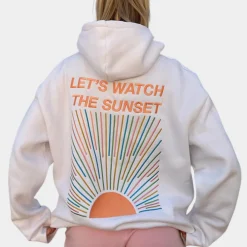 Truien & Vesten Dames*Hafsa - Stijlvolle dames zomer hoodie Wit