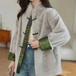 Jassen Dames*HALIME - Elegante Winterjas voor Dames Beige