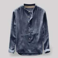 Shirts Heren*HANNES - Herenhemd met lange mouwen voor de zomer