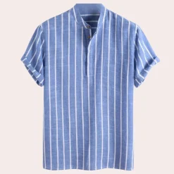 Shirts Heren*Hannes - Modern herenhemd met trendy strepen voor de zomer