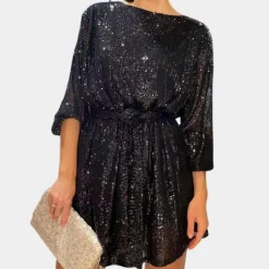 Jurken & Jumpsuits Dames*Havin - Elegante zomerse paillettenjurk voor dames