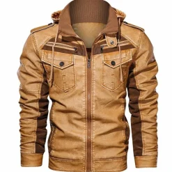 Leren Jassen Heren*Hawl Leren Jas - Zomerse Stijl