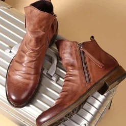 Schoenen Heren*HAYLOM - Stijlvolle zomerlaarzen met rits